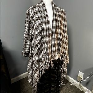 Natural Reflections Shire Plaid Ruana for Ladies